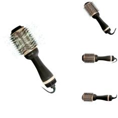 Escova Secadora Sublime Liss Mallory - Preta e Dourada - 110V