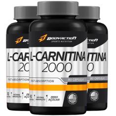 L-Carnitina 2000mg com 90 cápsulas Bodyaction-Unissex