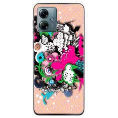 Capa Adesivo Skin104 Verso Para Motorola Moto G14