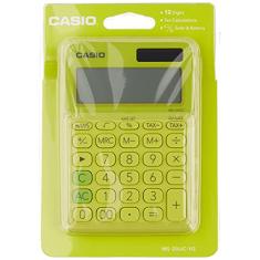 Calculadora compacta Casio de mesa c/ visor amplo 12 dígitos Casio, Verde