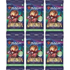 6 Packs MTG Draft Booster Pack Lot MTG Unfinity