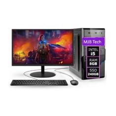 Computador Completo Intel Core I5 8gb de Ram Ssd 240-256gb Monitor Led