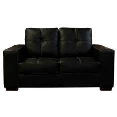 Sofá De Couro 2 Lugares Paris 164Cm M06 Preto 450