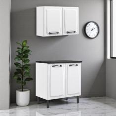 Cozinha Compacta em Aço 2 Peças 4 Portas New Premium Itatiaia