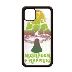 Linda ilustração de criatura de cogumelo verde para iPhone 12 Pro Max capa para Apple Mini Mobile Case