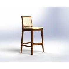 Banqueta Banco Alta Cozinha Bistrô Balcão Sila