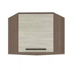 Armário Aéreo para Cozinha 1 Porta 90° Evolution Plus Batrol Móveis Tannat/Legno Crema