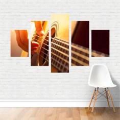 Quadro Música Violão Instrumento Musical Violonista Canvas - Plinplin