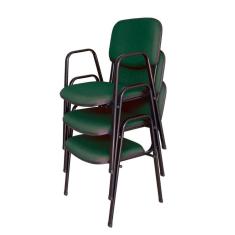 03 Cadeiras para Auditórios Linha Hotel Auditório Verde