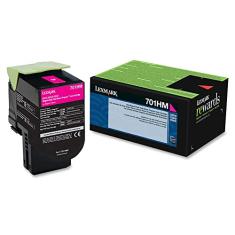 Lexmark, LEX70C1HM0, 70C1H cartucho de toner, 1 cada, magenta (701HM)