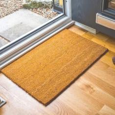 TAPETE CAPACHO FIBRA DE COCO PARA PORTA DE ENTRADA 70x35CM