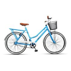 Bicicleta Feminina Retrô Aro 26 Caiçara com Cesta Beach Brisa Feminina