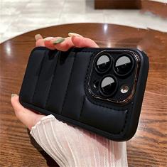 Estojo de jaqueta de dissipação de calor respirável da moda para iPhone 14 11 12 13 Pro Max Plus Protetor de lente completo Capa de silicone macio, preto, para iPhone 14 Plus