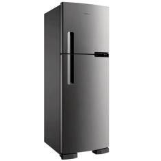 Geladeira Brm44hk Frost Free Duplex Compartimento Extrafrio E Fresh Zone Inox 375 Litros Brastemp Inox 110v