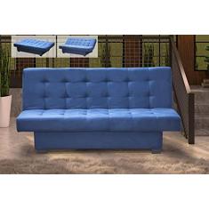 Sofá Cama Casal 3 Lugares Laila - Azul light