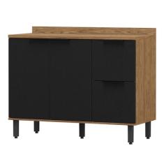 Balcão de Cozinha para Pia Toscana 2 Portas 2 Gavetas 100% Mdf Freijó/