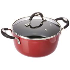 Caçarola de Alumínio com Revestimento Interno de Antiaderente Dimetro 22Cm, Tramontina, Mônaco 20860722, Vermelho