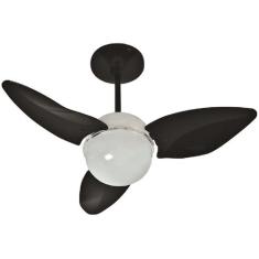 Ventilador teto aliseu smart preto controle parede, Preto, 220V