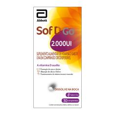 Suplemento Alimentar Sof D Go 2.000UI 30 Comprimidos 30 Comprimidos Orodispersíveis