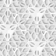 Papel De Parede 3D Figuras Geometricas Adesivo Lavavel Sala