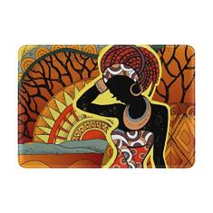 My Daily African Woman capa protetora de couro para passaporte
