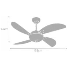 Ventilador Air Office Tabaco 220V E Controle Remoto