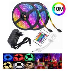 Fita Led 5050 Rgb Colorida Com Cola 10m Kit Completo 110/220