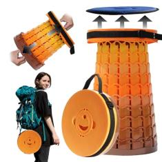 PLOGGING Banqueta dobrável 2GG atualizada com almofada, 40 cm a 29 cm, bancos portáteis para adultos, cadeira dobrável mais resistente com capacidade de carga de 453 kg, banco retrátil de acampamento