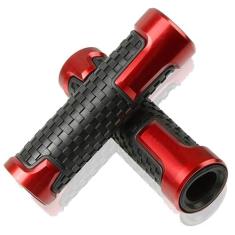 Punhos de guidão universais de 22 mm para Kawasaki Ninja Z400 Z650 Z750 Z800 Z900 Z1000 ZX-6R ZX-10R 2000-2022 (vermelho)