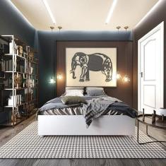 Cama Casal Grecia Espresso Móveis Branco