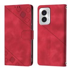 Asdsinfor Capa para Motorola G Play 2024 4G, capa carteira de couro PU, suporte para cartões de crédito, à prova de choque, flip proteção magnética homens mulheres senhora capa de telefone para