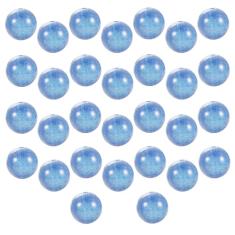 60 peças de contas azuis soltas 14 mm contas de acrílico para fazer joias, contas redondas para fazer pulseiras, fazer adultos, projetos de artesanato, enfeites de Natal, presentes de aniversário