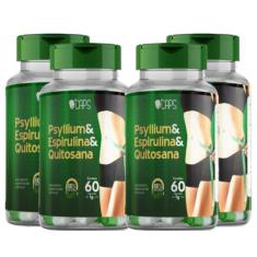 PSYLLIUM & ESPIRULINA & QUITOSANA - 1g (60 Cápsulas) +CAPS, 4