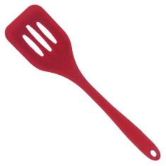 Espátula Vazada de Silicone Mimo Style 30 cm Vermelha
