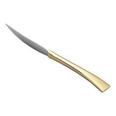 CJ 12 FACAS DE AÇO INOX P/SOBREMESA PVD DOURADO BERNA