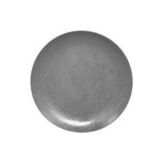 Prato de Porcelana Redondo Fundo 23 Cm Cinza - RAK Shale