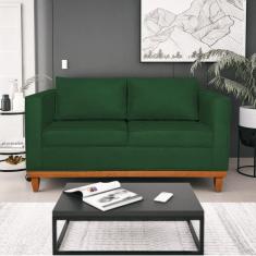 Sofá 2 Lugares 140cm Suede Esper  Verde