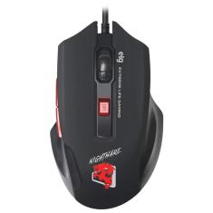 Mouse Gamer Elg Night Mare Mgnm 6 Botoes 7 Cores 4800dpi - Preto
