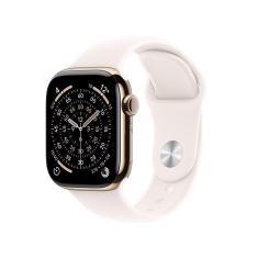 Apple Watch Series 11 GPS + Cellular - Caixa dourada de titânio – 42 mm - Pulseira esportiva blush-clara – P/M