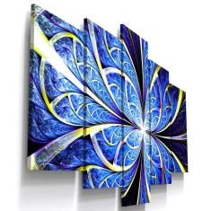 Quadros Decorativos Floral Abstrato Sala 