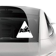DIYthinker Adesivo de motocicleta com estampa de ilustração preta para carro, motocicleta, bicicleta, bagagem