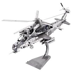 Montado Quebra-cabeça de helicóptero de prata 3d quebra-cabeças para adultos brinquedos educativos de construção para modelo kit passatempo presentes 3d quebra-cabeças, artesanato Engraçado