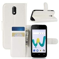 Capa Wiko Sunny 3 Mini, capa carteira flip de couro PU premium com compartimento para cartão, suporte e fecho magnético [capa interior à prova de choque de TPU] Compatível com Wiko Sunny 3 Mini