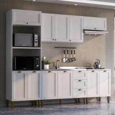 Cozinha Completa Lavanda 10 PT 3 GV Branca - Modern