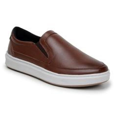 Tenis Sapatenis Slip On Ultra Conforto-Masculino