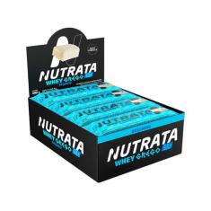 Whey Grego Bar Sabor Beijinho Caixa Com 12 Unidades - Nutrata, Beijinh