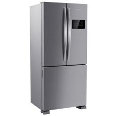 Geladeira Brastemp French Door BRO85AK Frost Free Tecnologia Inverter Turbo Freezer Design Premium 554 L Inox 
