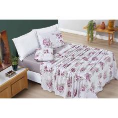 Jogo De Lençol Micropercal 200 Fios Cama Solteiro Avere 3 Pç - Safira 