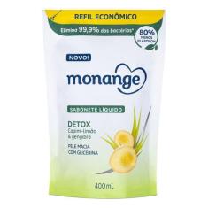 Sabonete Líquido Monange Refil Detox 400ml, Detox