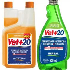 Desinfetante Concentrado Bactericida 1L + 500ml - VET+20 - Vet + 20